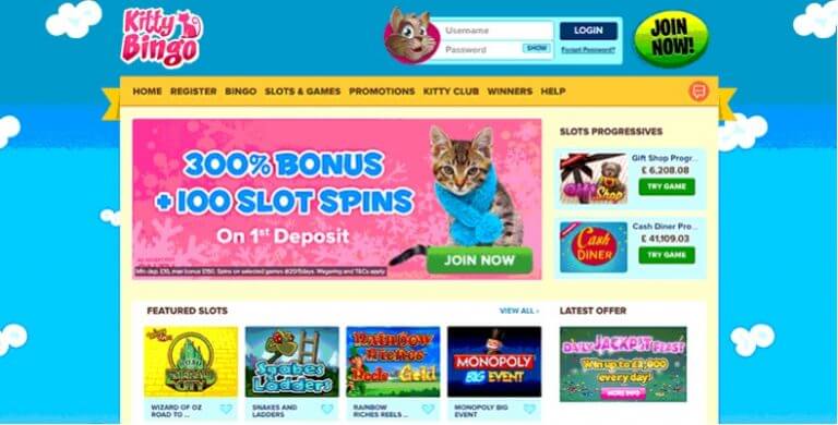 kitty bingo 20 free spins