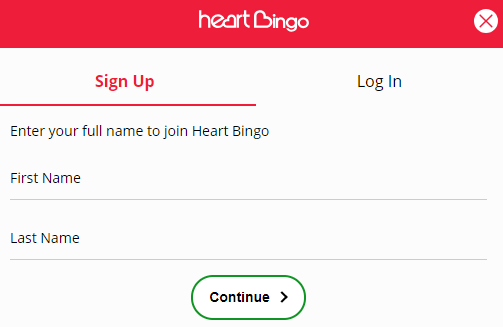 Heart Bingo registration